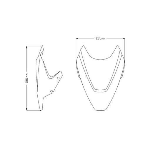 PLEXI NA MOTORKU PUIG NEW. GEN SPORT 20467W PRIEHĽADNÁ