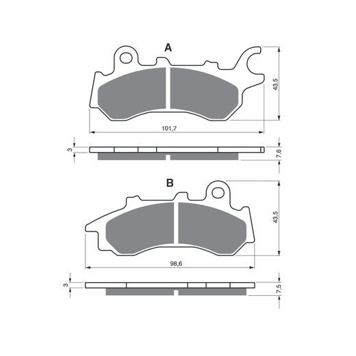 BRZDOVÉ OBLOŽENIE GOLDFREN 398 S3