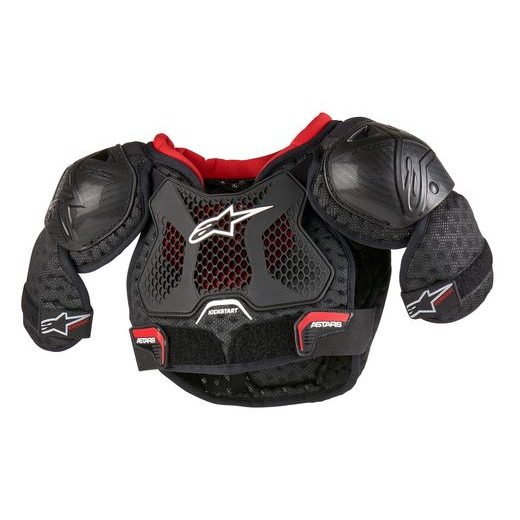 ALPINESTARS BIONIC KICKSTART – DETSKÝ CHRÁNIČ TELA NA MOTORKU (ČIERNA/ČERVENÁ) 2024