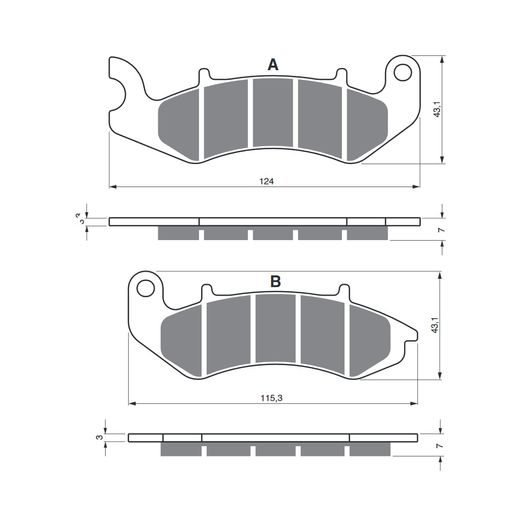 BRZDOVÉ OBLOŽENIE GOLDFREN 394 AD