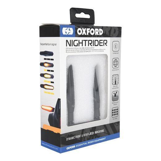 SEKVENČNÉ LED SMEROVKY NIGHTRIDER, OXFORD (SADA VR. ODPOROV, PÁR)