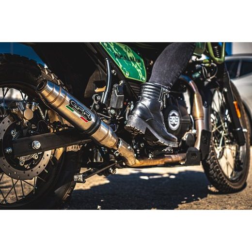 SLIP-ON EXHAUST GPR DEEPTONE ROY.4.RACE.DE BRUSHED STAINLESS STEEL INCLUDING LINK PIPE