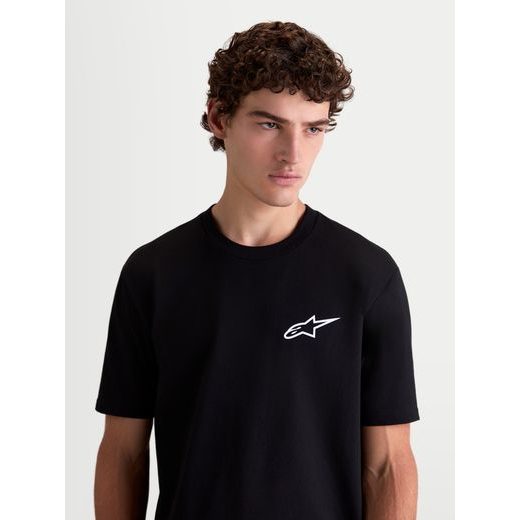 ALPINESTARS COMBO BACK CSF – VOĽNOČASOVÉ MOTO TRIČKO (ČIERNA/BIELA)