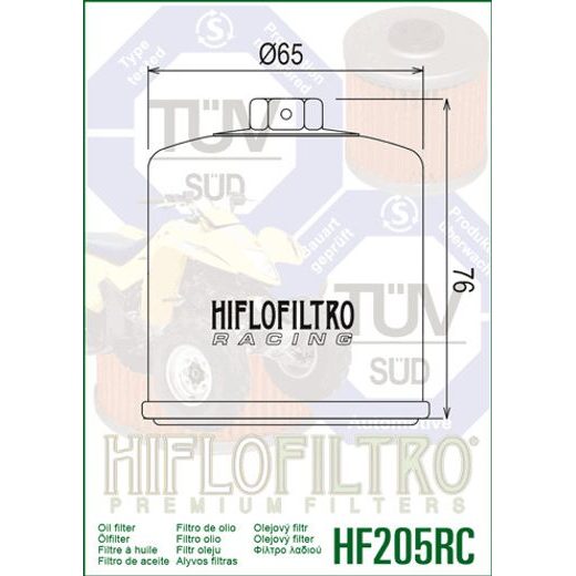 OLEJOVÝ FILTER HF205RC, HIFLOFILTRO