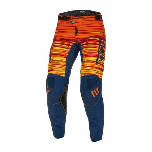 NOHAVICE KINETIC WAWE, FLY RACING - USA 2022 (MODRÁ/ORANŽOVÁ)