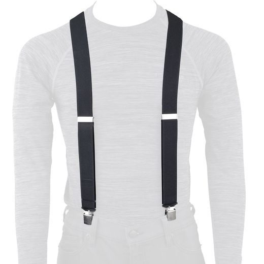 TRAKY SLIM, OXFORD (ČIERNE, ŠÍRKA 35 MM, 4 PRACKY)