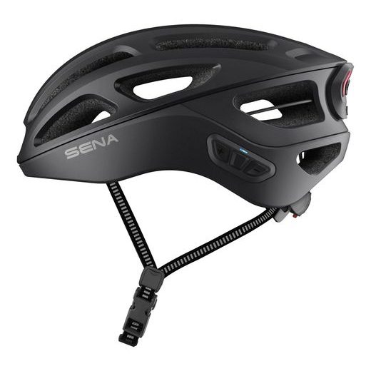 CYKLO PRILBA S HEADSETOM R1 EVO, SENA (MATNÁ ČIERNA)