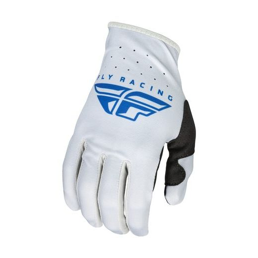 RUKAVICE LITE, FLY RACING - USA 2023 (ŠEDÁ/MODRÁ)