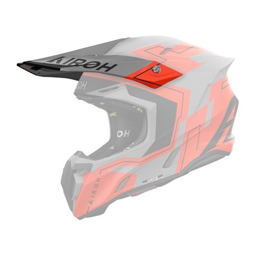 KŠILT PRO PŘILBU TWIST 3, AIROH (DIZZY - FLUO ORANŽOVÝ MATNÝ)