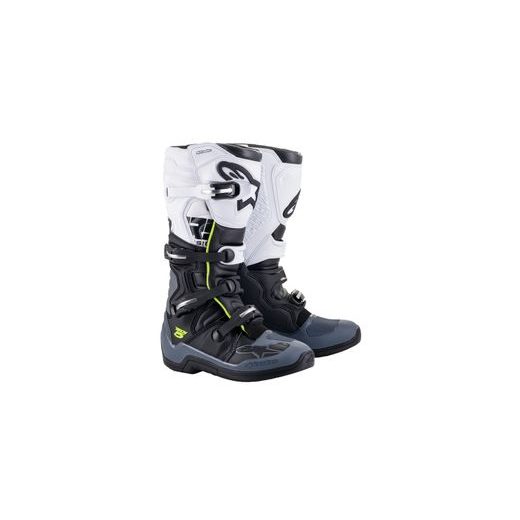 TOPÁNKY TECH 5 2022, ALPINESTARS (ČERNÁ/ŠEDÁ/BÍLÁ/ŽLUTÁ FLUO)
