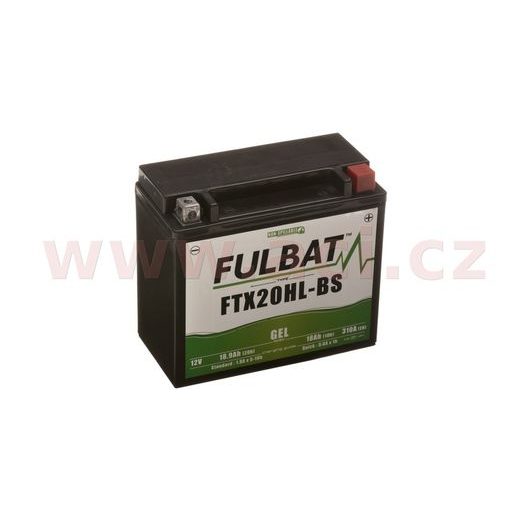 BATÉRIA 12 V, YTX20L-BS, 18AH, 270A, BEZÚDRŽBOVÁ GÉL 175X87X155, FULBAT (AKTIVOVANÁ VO VÝROBE)