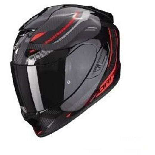 SCORPION PRILBA NA MOTOCYKEL EXO-1400 EVO CARBON AIR KYDRA, ČIERNA/ČERVENÁ