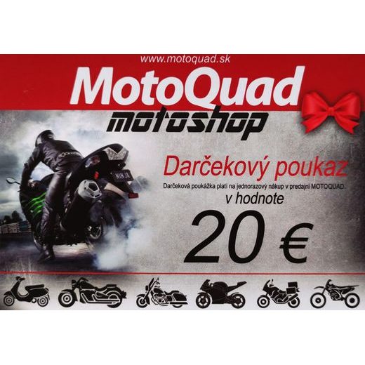 DARČEKOVÉ POUKAZY - MOTOQUAD