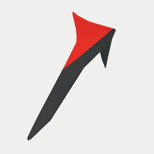 AERODYNAMICKÝ SPOILER PRO PŘILBY SUPERTECH R-10 ELEMENT STANDARDNÍ PROFIL, ALPINESTARS (ČERNÁ/ČERVENÁ)