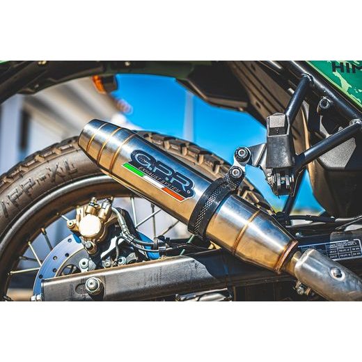 SLIP-ON EXHAUST GPR DEEPTONE ROY.5.RACE.DE BRUSHED STAINLESS STEEL INCLUDING LINK PIPE
