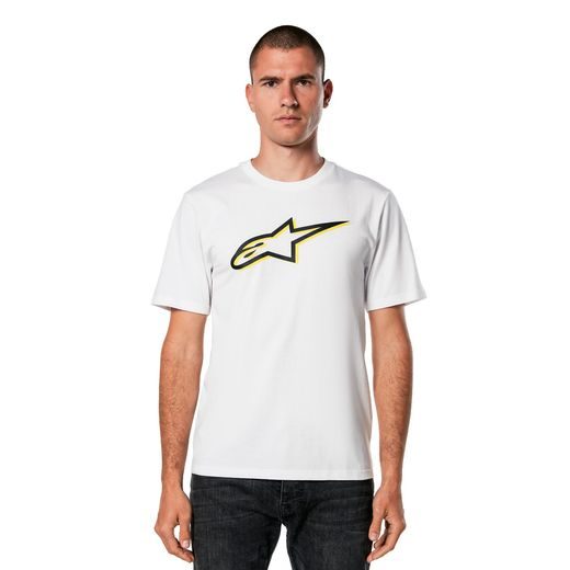 ALPINESTARS AGELESS SHADOW CSF – VOĽNOČASOVÉ MOTO TRIČKO (BIELA/ČIERNA)