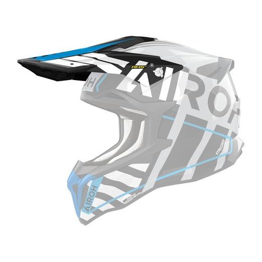 KŠILT PRO PŘILBU STRYCKER, AIROH (BRAVE - SVĚTLE ŠEDÝ LESKLÝ)