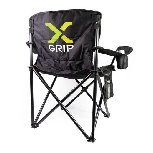 KEMPINGOVÁ STOLIČKA X-GRIP – ČIERNA