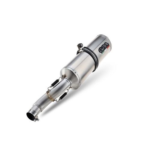 DVOJITÁ KONCOVKA VÝFUKU SLIP - ON GPR SATINOX K.148.CAT.SAT BRUSHED STAINLESS STEEL INCLUDING REMOVABLE DB KILLERS, LINK PIPES AND CATALYSTS