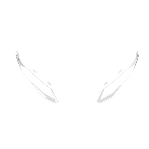 ZADNÍ SPOILER PRO PŘILBU TWIST 3, AIROH (BÍLÝ LESKLÝ)