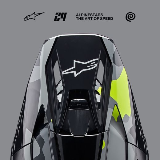 PŘILBA S-M5 ROVER 2, ALPINESTARS (TMAVĚ ŠEDÁ/ŽLUTÁ FLUO) 2024