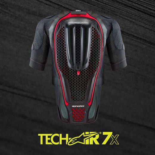 ALPINESTARS AIRBAGOVÁ VESTA TECH-AIR®7X SYSTÉM – AIRBAGOVÝ SYSTÉM NA MOTORKU (ČIERNA/ČERVENÁ) 2025