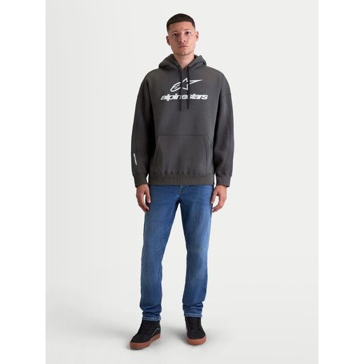 ALPINESTARS PRELUDE OVERSIZED HOODIE – VOĽNOČASOVÁ MOTO MIKINA (TMAVO SIVÁ)