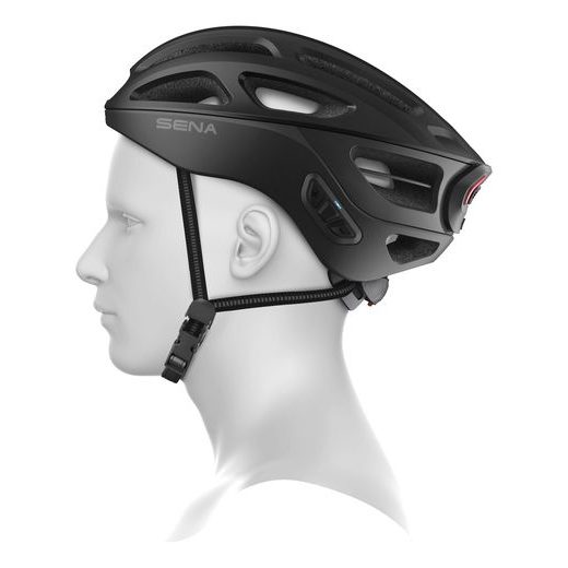CYKLO PRILBA S HEADSETOM R1 EVO, SENA (MATNÁ ČIERNA)