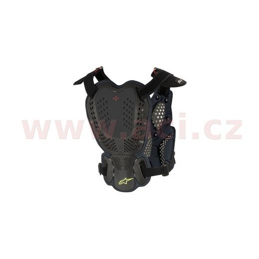 CHRÁNIČ TELA A-1 ROOST GUARD 2022 CERTIFIKÁCIA CE2, ALPINESTARS (ČIERNY ANTRACIT/ŽLUTÝ FLUO)