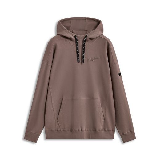 ALPINESTARS CAMINO TEXTURED OVERSIZED HOODIE – VOĽNOČASOVÁ MOTO MIKINA (SVETLO HNEDÁ)