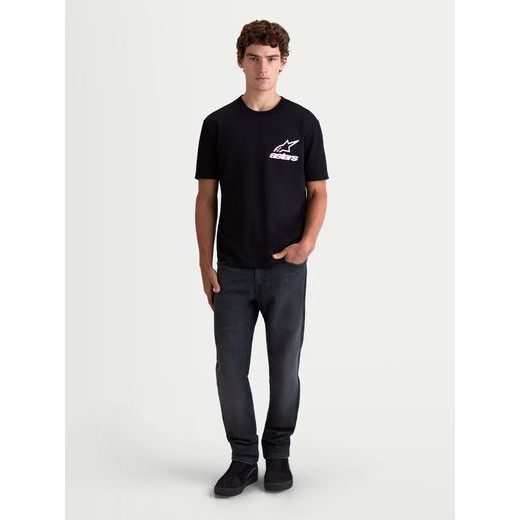ALPINESTARS LINEOUT CSF – VOĽNOČASOVÉ MOTO TRIČKO (ČIERNA)