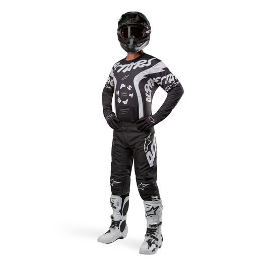 KALHOTY RACER HANA, ALPINESTARS (ČERNÁ/BÍLÁ) 2024