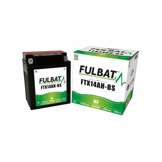 BATÉRIA 12 V, YTX14AH-BS, 12AH, 210A, BEZÚDRŽBOVÁ MF AGM 134X89X166 FULBAT (VR. BALENIE ELEKTROLYTU)