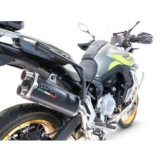 KONCOVKA VÝFUKU SLIP-ON GPR DUAL POPPY BRK24.VO.7.DUAL.PO BRUSHED STAINLESS STEEL INCLUDING REMOVABLE DB KILLER AND LINK PIPE