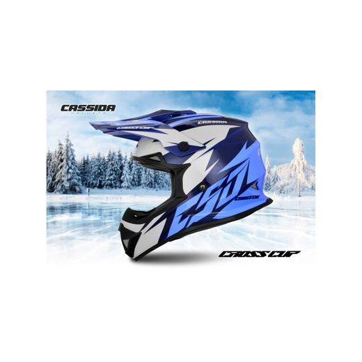 PRILBA CROSS CUP TWO, CASSIDA (MODRÁ/TMAVĚ MODRÁ/BÍLÁ)