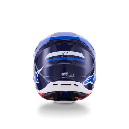 PRILBA SM7 RISE, ALPINESTARS (MODRÁ/BÍLÁ) 2026