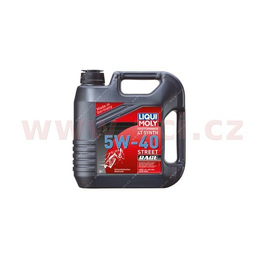 LIQUI MOLY MOTORBIKE 4T SYNTH 5W40 RACE, PLNĚ SYNTETICKÝ MOTOROVÝ OLEJ 4 L