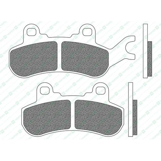 BRZDOVÉ DOŠTIČKY, NEWFREN (ZMES OFF ROAD ATV SINTERED) 2 KS V BALENÍ