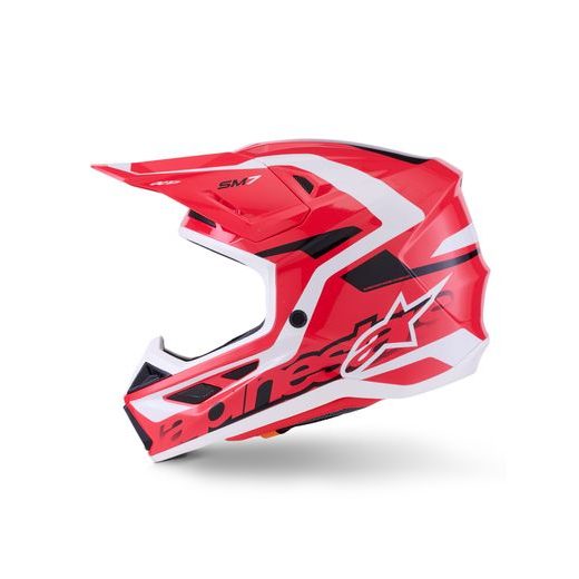 PRILBA SM7 DEED, ALPINESTARS (ČERVENÁ/ČERNÁ/BÍLÁ) 2026