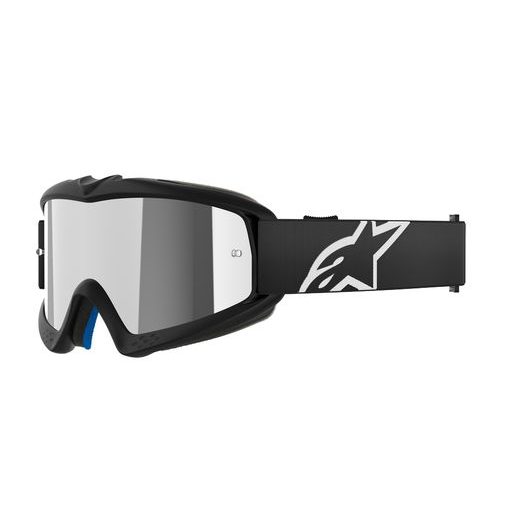 ALPINESTARS VISION YOUTH CORP – DETSKÉ MOTOKROSOVÉ OKULIARE NA MX A ENDURO (ČIERNA, ZRKADLOVÉ STRIEBORNÉ PLEXI) 2025