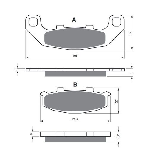 BRZDOVÉ OBLOŽENIE GOLDFREN 044 AD