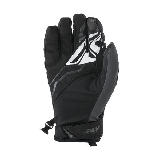 RUKAVICE TITLE, FLY RACING - USA (ČERNÁ/ŠEDÁ)