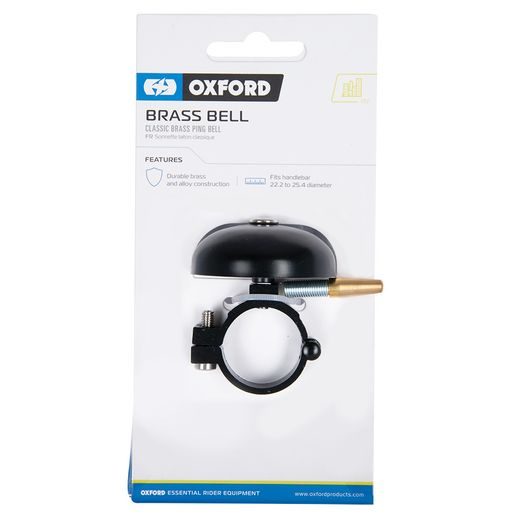 ZVONEK NA KOLESO CLASSIC PING BRASS BELL, OXFORD (ČIERNY PLÁŠŤ)