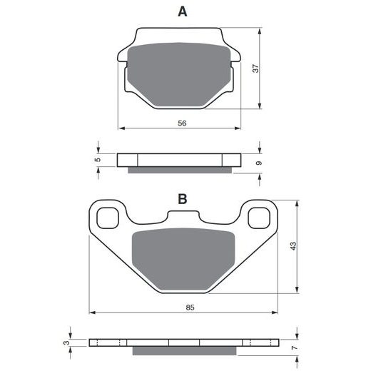 BRZDOVÉ OBLOŽENIE GOLDFREN 084 S3