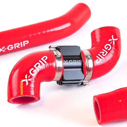 SILIKÓNOVÉ HADICE CHLADIČA X-GRIP – ČERVENÁ – GASGAS EC 250 (2024 - 2025) A ĎALŠIE MODELY