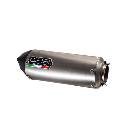 SLIP-ON EXHAUST GPR GP EVO4 E5.Y.212.GPAN.TO BRUSHED TITANIUM INCLUDING REMOVABLE DB KILLER AND LINK PIPE
