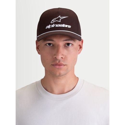 ALPINESTARS COMBO LOGO SNAPBACK – VOĽNOČASOVÁ ŠILTOVKA (HNEDÁ)