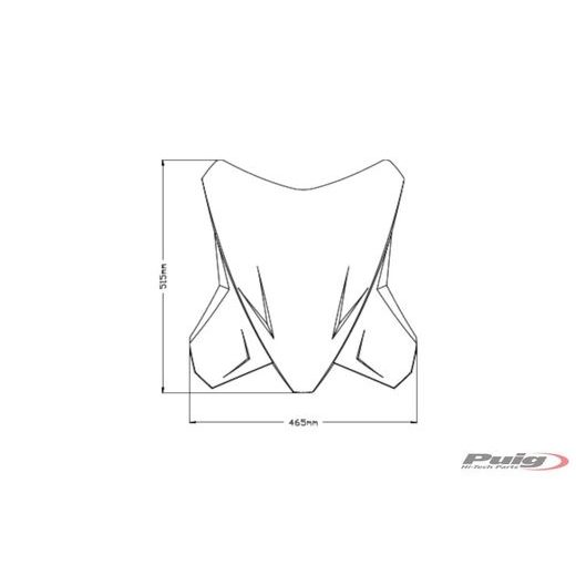 PLEXI ŠTÍT PUIG TOURING PLUS 20816W PRIEHĽADNÁ