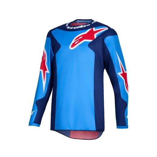 ALPINESTARS FLUID GRID – MOTOKROSOVÝ DRES NA MX A ENDURO (MODRÁ/ČERVENÁ) 2026