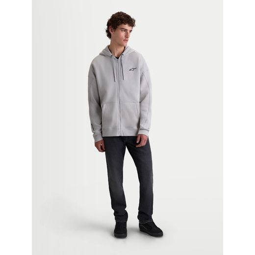 ALPINESTARS ENTITY OVERSIZED HOODIE – VOĽNOČASOVÁ MOTO MIKINA (SIVÁ)